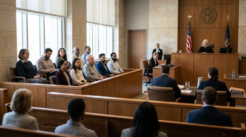 Jury service as a lawful process that helps maintain domestic tranquility.