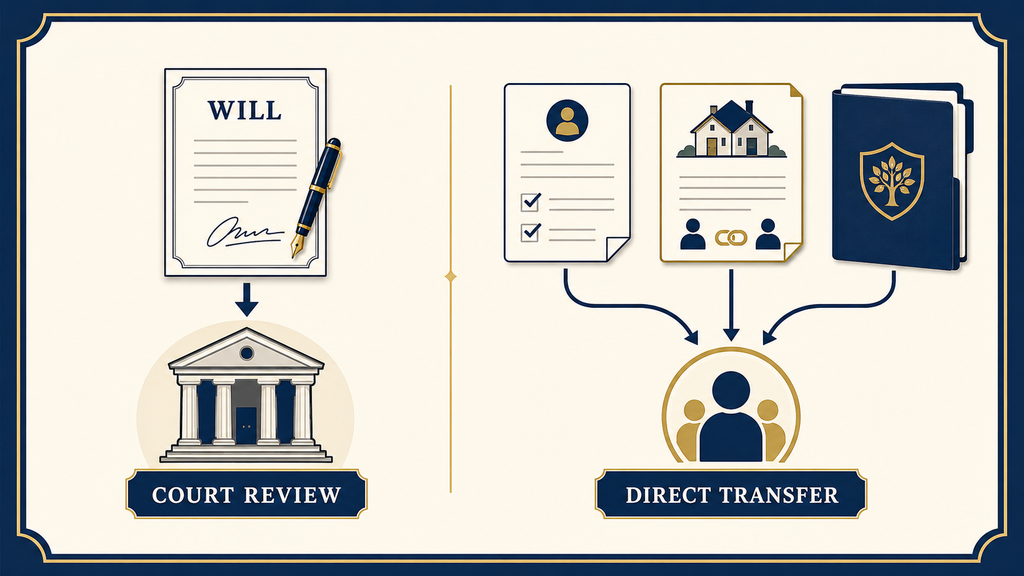 How wills and direct beneficiary transfers affect probate