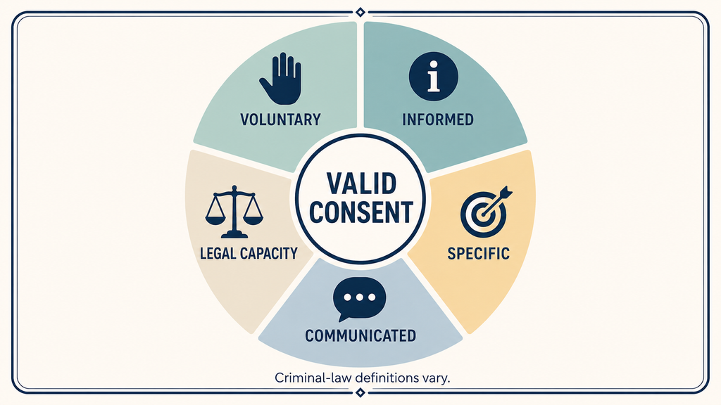 General principles considered when evaluating valid consent