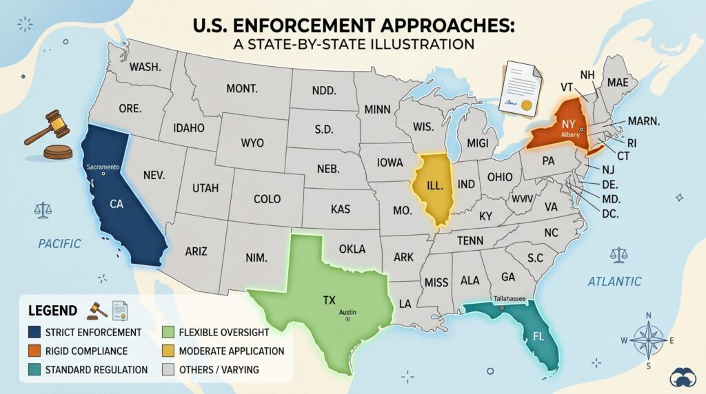 state comparison map for how far behind in child support before a warrant is issued.