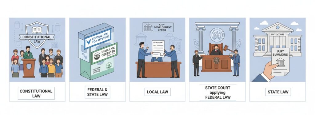 Real examples of how the supreme law of the land works