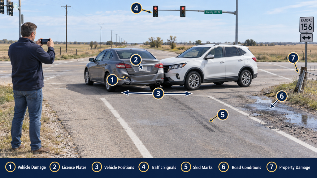 Document the accident before the scene changes