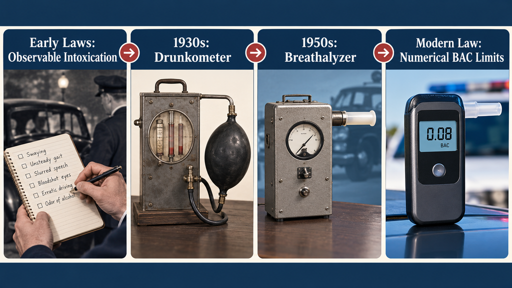 Development of BAC testing and drunk-driving enforcement