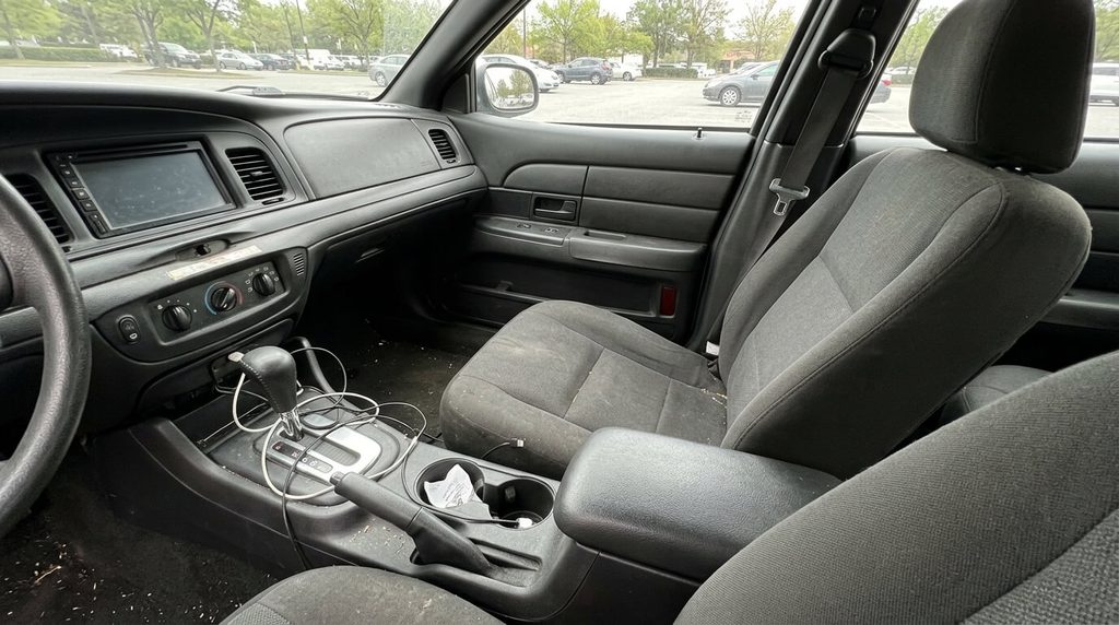Car passenger cabin relevant to California balisong possession rules.